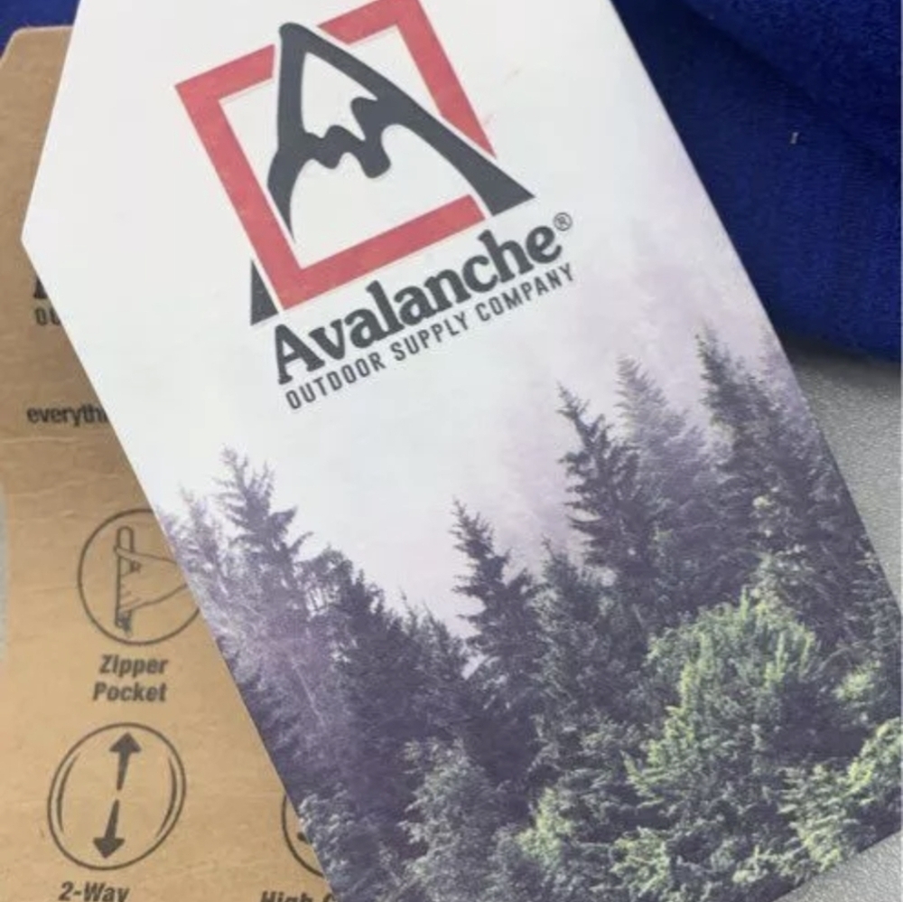Avalanche Stillwater Fleece Blue Hoodie Sweatshirt Size M NWT MSRP $88 - Picture 7 of 8